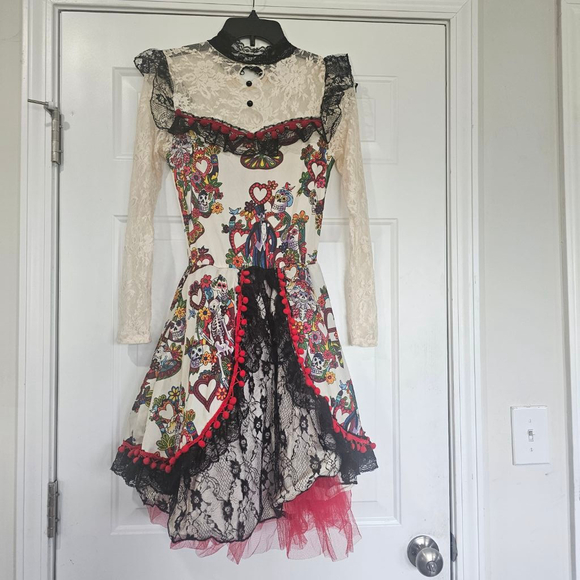 Women's Unbranded Day of the Dead Costume  Size Small Adult - Picture 9 of 14